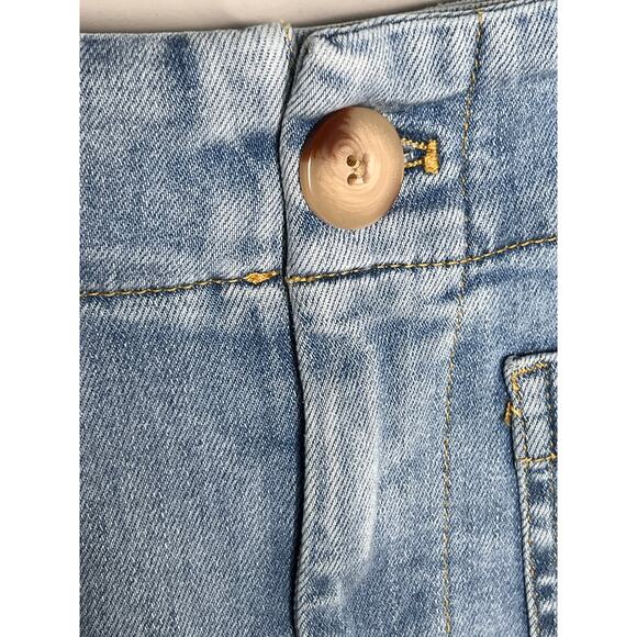 Maeve by Anthropologie The Colette High-Rise Crop Wide-Leg Light Wash 28 - Picture 5 of 11